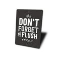 thumbnail image 4 of Flush Novelty Sign, Metal Wall Decor - 10x14 inches, 4 of 4