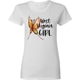 thumbnail image 3 of Inktastic West Virginia Girl Butterfly Women's T-Shirt, 3 of 5