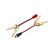 Banana Plug To RCA Phono Speaker Wire Adapter Cables