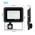 thumbnail image 2 of Motion Sensor Led Lights Outdoor Spotlight 50W 30W 20W 10W LED Projector With Detector Street Wall Lamp With Sensor PIR ,more stable connection, 2 of 7