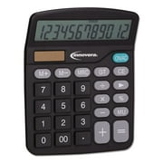 Angle View: Innovera 15923 Desktop Calculator, 12-Digit, LCD