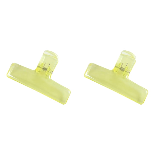 2pcs Clear Acrylic Binder Clips with Strong Grip Colorful Paper Clips for Office School Home Reusable Binder Clips for Organizing Documents Photos Crafts