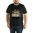 thumbnail image 4 of Graphic Tees Baggy Shirts for MenFlowers (9) Crew Neck Streetwear T Shirts Casual Summer Sports Best Sizes, 4 of 5