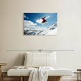 thumbnail image 2 of Elephant Stock Skier In The Air Wall Art - Horizontal Canvas Wall Art - Living Room Wall Decor - Sports Canvas - Teal And Gray Decor - 30" x 20", 2 of 8