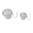thumbnail image 1 of 2pcs Stainless Steel Mesh Tea Ball Strainer with Long Hook Chain for Tea Herbs, 1 of 7