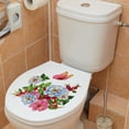 thumbnail image 2 of Flowers Wall Sticker Bathroom Toilet Sticker WC Removeble Sticker, 2 of 6