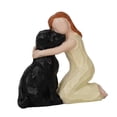 thumbnail image 5 of Baoblaze Christmas Statue Artwork Resin Figurine for Desktop Housewarming Living Room Girl and Dog, 5 of 8