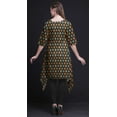 thumbnail image 5 of Bimba Black Diamond Ikat Asymmetric Kurta Indian Tunic Tops For Women Printed Indian Clothing XXX-Large, 5 of 6