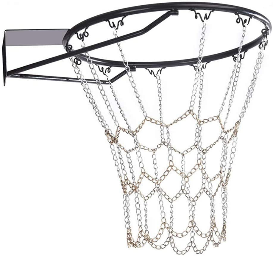 Champion Sports Heavy Duty Metal Chain Link Zinc Steel Durable Basketball Net 