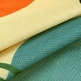 thumbnail image 3 of Funda de cojín decorativa de lino REGALWOVEN para interiores y exteriores, juego de 2, naranja-5 18" x 18", 3 of 6