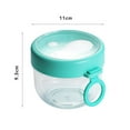 thumbnail image 6 of Yesbay 600ml Oatmeal Cup Visible Airtight Lid Thickened with Spoon Food Storage Portable Overnight Yogurt Milk Salad Breakfast Jar School Supplies, 6 of 8
