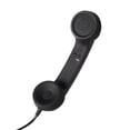 thumbnail image 2 of QUTETN Cell Phone Handset  Retro Telephone Handset Anti Radiation Receivers 3.5MM for for iPhone Android Phones  Retro handset  Vintage handset  Retro Receiver  Black, 2 of 7