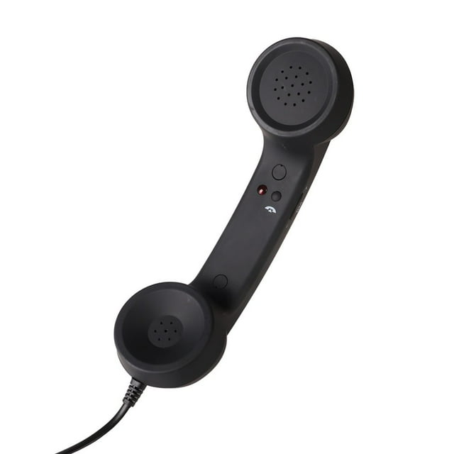 EASTIN Retro Telephone Handset Cell Phone Handset Anti Radiation Receivers 3.5MM for iPad Mobile Phones Computer Red