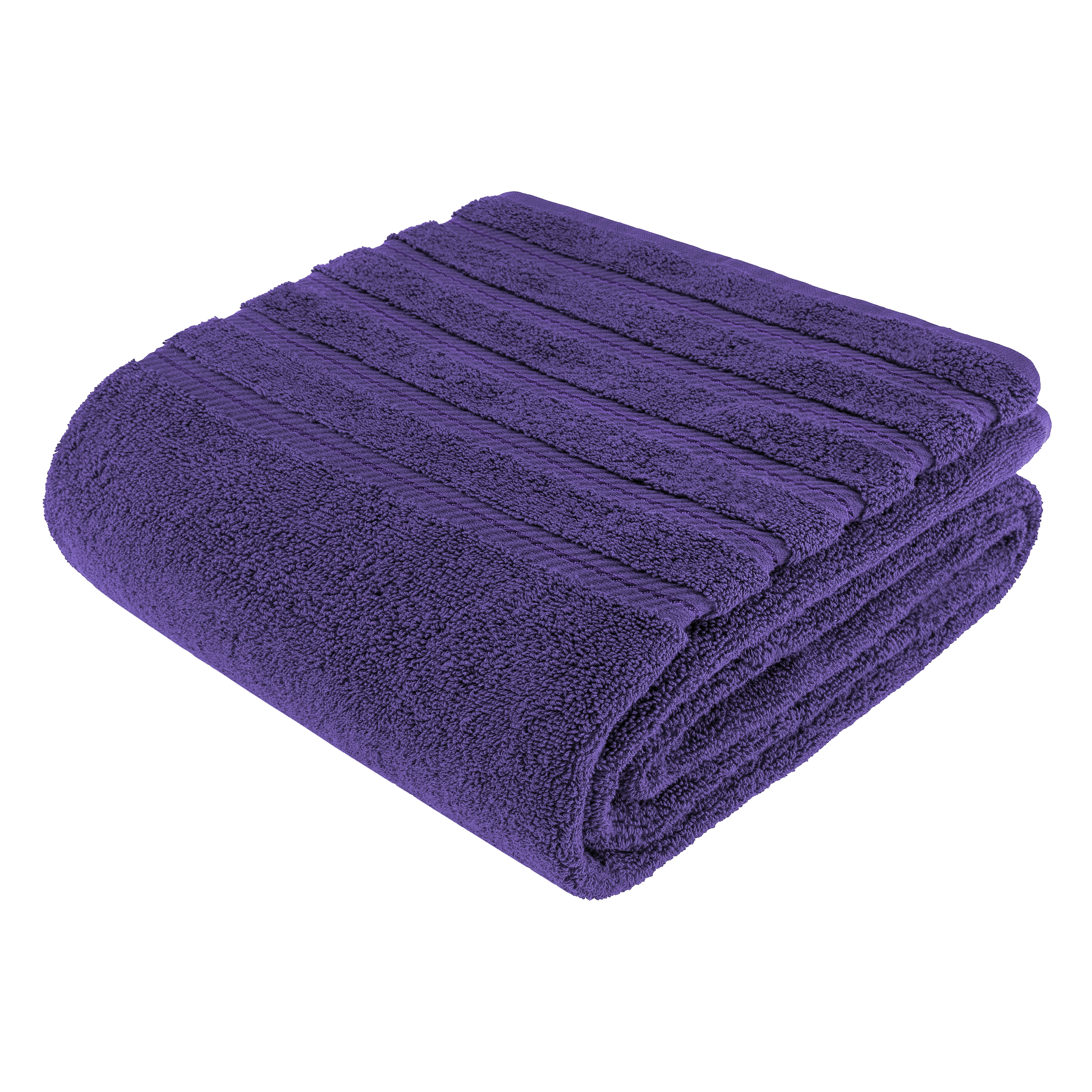 American Soft Linen Bath Towel Set, 4 Piece 100% Turkish Cotton Bath  Towels, 27x54 inches Super Soft Towels for Bathroom, Purple  Edis4BathYelE133 - The Home Depot