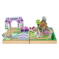 thumbnail image 5 of Melissa & Doug 19-Piece Wooden Take-Along Tabletop Kingdom – Wood Play Pieces, Carriage, Horse, Unicorn, Dragon, Model Train Set, Toddler 3+, 5 of 11