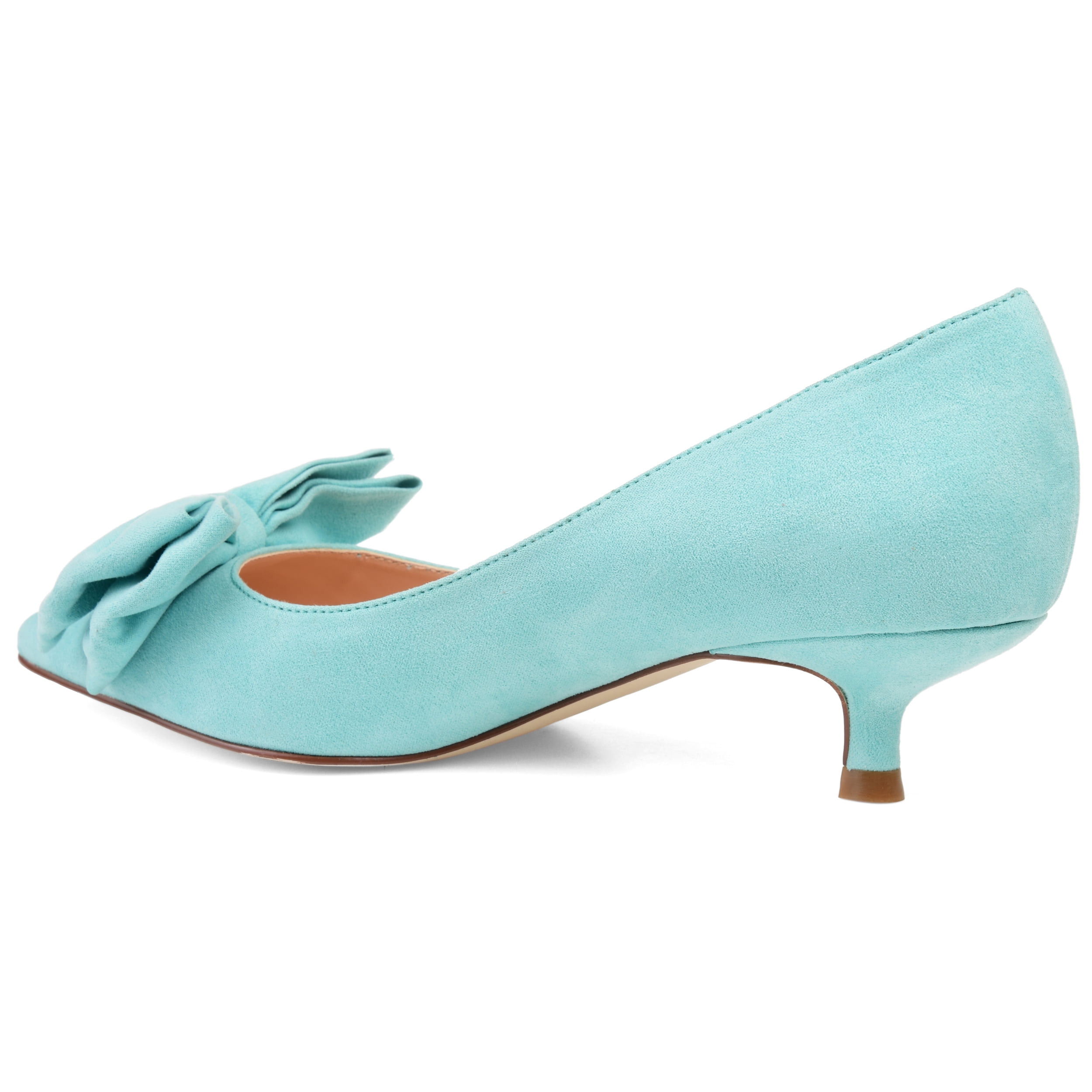 Journee Womens Orana Pointed Toe Kitten Heel Pumps, Widths Available