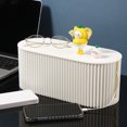 thumbnail image 3 of Homeer Cable Container Cable Organizer Wire Organizer Cable Storage Box - Detachable Cover Dust-proof Anti-electric Shock Anti-winding Large Opening Capacity Wire Organizer, 3 of 6