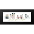 thumbnail image 2 of Fabiano, Marco 24x11 Black Modern Framed Museum Art Print Titled - Wake Up and Make Up IX Gray, 2 of 5