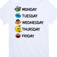thumbnail image 3 of Sesame Street - Days Of The Week - Toddler and Youth Short Sleeve Graphic T-Shirt, 3 of 5