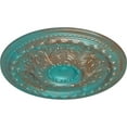 thumbnail image 3 of 38 3/8"OD x 2 7/8"P Oslo Ceiling Medallion (Fits Canopies up to 7 5/8"), Hand-Painted Copper Green Patina, 3 of 6