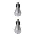 thumbnail image 3 of ZLight Sax Saxophone Supplies Rubber Plug Practicing Prop Trumpet Mute Straight Replaced Part Musical Gear Sound Dampener Silver 2Set, 3 of 6
