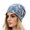 Gray1, variant on Levmjia Women Printed Beanie Hat Stretchy Lightweight Soft Cap Indoor Rest Outdoor Walking Sports Travel Daily Casual Leisure