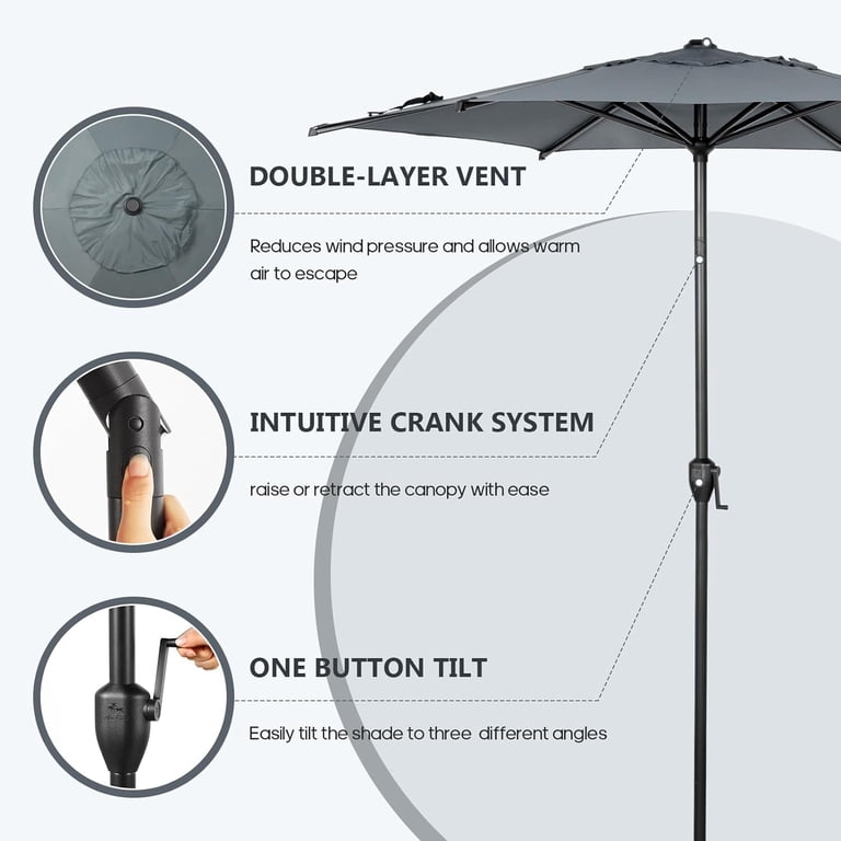 best price for ft sunbrella patio umbrellas 11 ft. Bronze Aluminum Market Patio Umbrella with Fiberglass Ribs Pulley Lift in Astoria Sunset Sunbrella