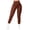 Brown, variant on Women's Pants Fashion Leggings For Women Knitted Thread Peach Hip V Waist Yoga Pants High Elastic Sports Running Fitness Pants