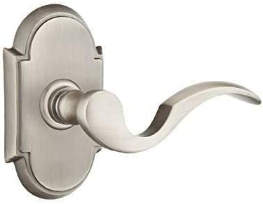 Emtek Privacy Set, Style 8 Rosette, Cortina Lever (Right Hand, Polished Brass) - image 5 of 9
