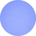 thumbnail image 1 of Ahgly Company Machine Washable Indoor Round Abstract Blue Contemporary Area Rugs, 5' Round, 1 of 4