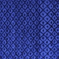 thumbnail image 1 of Ahgly Company Machine Washable Indoor Square Abstract Blue Modern Area Rugs, 7' Square, 1 of 4