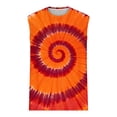 thumbnail image 4 of MELDVDIB Mens Tank Tops Tie-Dye Crew Neck Loose Sleeveless T-Shirt Breathable Summer Beach Vacation Stylish Pullover Tees, 4 of 5