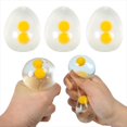 thumbnail image 1 of piezas de juguetes blandos para apretar con forma de huevo, manos pegajosas, antiestrés, para apretar claras de huevo, bolas de descompresión para adultos para aliviar la ansiedad, 1 of 4