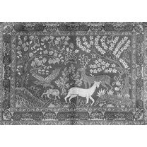 Ahgly Company Indoor Rectangle Persian Gray Traditional Area Rugs, 5' x 7'