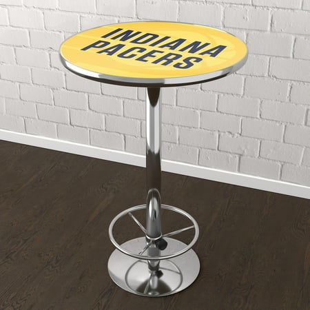 Indiana Pacers NBA Fade Chrome Pub Table - Gold, Black