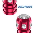 thumbnail image 3 of Quarkace Tapones Para Válvulas De Neumáticos, Tapones Para Válvulas Con Diamantes De Imitación Brillantes, Paquete De 4 Para Coches, Todoterrenos, Camiones, Motocicletas, Bicicletas, Revestimiento Ant, 3 of 5