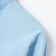 thumbnail image 6 of Autumn Plus Size Tops for Mens Casual Solid Color Long Sleeve Round Neck Collar Blouse Gifts for Mens, 6 of 9