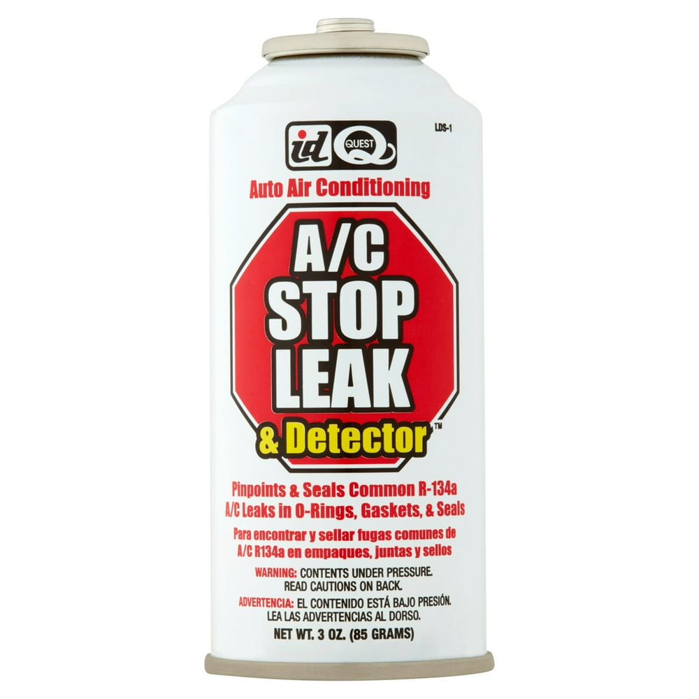 ID Quest A/C Stop Leak & Detector Auto Air Conditioning, 3 oz Walmart