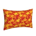 thumbnail image 2 of Binfone Vintage maple leaves autumn Standard Size Pillowcase, Long Staple Pure Cotton Envelope Closure Pillow Cover (Pillow core not included),20"x30", 2 of 7