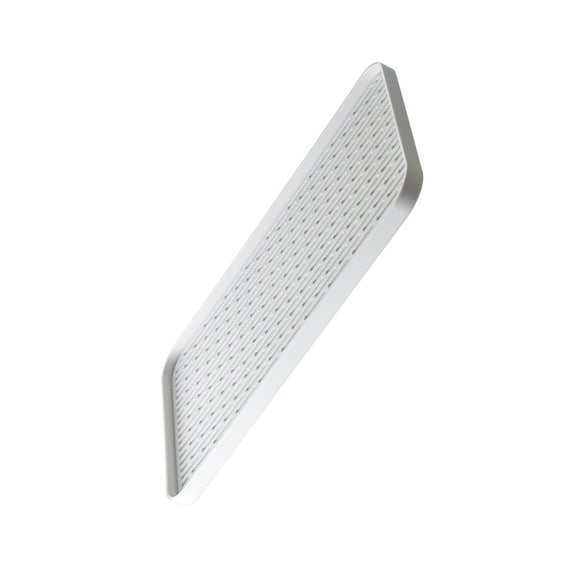 WASHWEPE 1Pc Rectangular Plastic Draining Tray for Fruit Tray with Simple Design Kitchen Use
