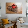 thumbnail image 6 of Coffee Cup With Heart Shaped Coffee Beans Poster Decorative Painting Canvas Wall Art Living Room Posters Bedroom Painting,Unframe-style,12x18inch(30x45cm), 6 of 8