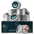 thumbnail image 2 of Hearth & Harbor Natural Soy Wax and DIY Candle Making Supplies - 5 Lbs. Soy Candle Wax Flakes, Candle Tin Cans with Lid 24 Pack - 4 oz., 100 Cotton Wicks, and 2 Metal Centering Device, 2 of 7
