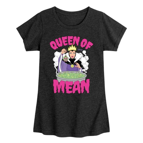Disney Villains - Queen Of Mean - Toddler & Youth Girls Short Sleeve Graphic T-Shirt