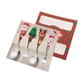 thumbnail image 4 of jifeng Christmas Spoons Forks Set Flatware Cutlery Set Tea Spoons Utensils Xmas Cutlery Red Box, 4 of 9