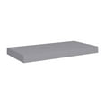 thumbnail image 3 of Floating Wall Shelves 4 Pcs Gray 19.7x9.1x1.5" MDF - Modern Display Shelves for Books, Ornaments, Home Decor - Easy Install Invisible Mount Grey, 3 of 8