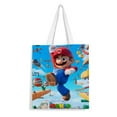 thumbnail image 1 of Super Mario Bolso de tela con estampado de lienzo para mujer, bolsa de compras reutilizable y estética, con cremallera interior, regalo para mujer,40*40cm., 1 of 6