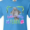 thumbnail image 4 of Inktastic Fort Myers Florida Cute Swimming Manatee Youth T-Shirt, 4 of 5
