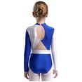 thumbnail image 3 of Miutii Gymnastics Leotards for Girls Ballet Dancewear Practice Outfits Keyhole Back One Piece Athletic Unitard Blue 12, 3 of 7