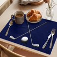 thumbnail image 3 of Golf Clubs Golf Bal Placemats Set&nbsp;of&nbsp;12 Classic Sport Dark Blue Background Heat Insulation Washable Place Mats, Non-Slip Table Mats for Dining Table Party Kitchen Decor,13x19 Inch, 3 of 9