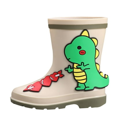 

Wesracia Toddler Shoes Children Infants Baby Boys Girls Cartoon Waterproof Dinosaur Rain Boots Shoes